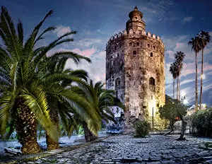Images Dated 22nd February 2010: Torre del Oro, Sevilla, Andalucia, Spain