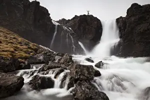 30 34 Years Prints: Torrent in Vestdalur, Seydisfjoerdur, Iceland, Europe