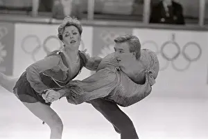 Yugoslavia Prints: Torvill and Dean Figure Skating In Olympics