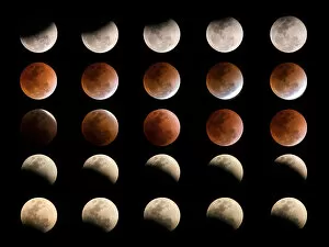 Images Dated 7th February 2018: Total Lunar eclipse in Thailand January 31, 2018