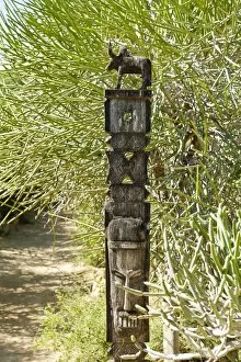 Images Dated 23rd May 2013: Totem carved from wood, arboretum of Tulear or Toliara, Madagascar