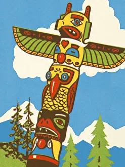 Carved Prints: Totem Pole