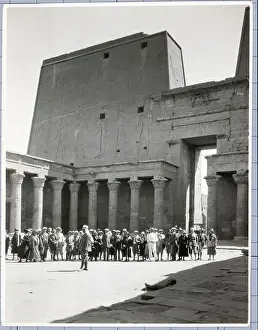 Pylon Prints: Tourists At Horus Temple