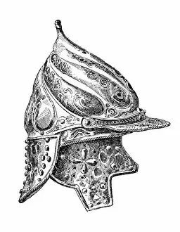 Images Dated 14th October 2016: Tournament helmet