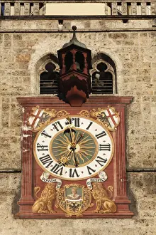 Crafts Prints: Tower clock on the steeple of St