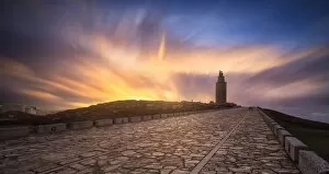 Images Dated 9th September 2015: Tower of Hercules, CoruAna, Galicia, Spain