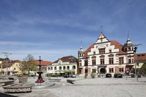 Images Dated 29th April 2012: Town hall on Hauptplatz square, Hartberg, East Styria, Styria, Austria, Europe, PublicGround