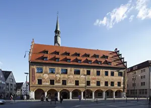 Crafts Prints: Town hall, Ulm, Swabia, Baden-Wuerttemberg, Germany, Europe