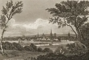 Quiet Prints: Town of Oxford as Seen from a Distance