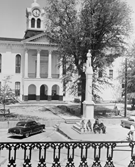 Oxford Prints: Town Square Near Home of William Faulkner
