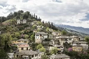 Townscape, Gjirokastra, Albanien