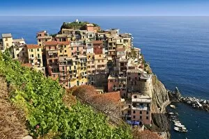 Townscape of Manarola, Cinque Terre, Liguria, Italy
