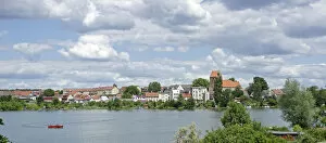 Images Dated 15th June 2014: Townscape, Stadtsee lake, Lychen, Uckermark district, Brandenburg, Germany
