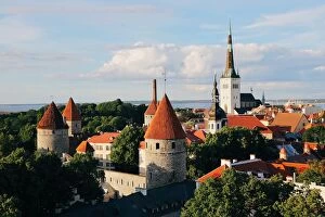 Townscape of Tallinn, Estonia, EU