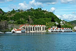 Scandinavia Collection: Townscape, Trellevika, Flekkefjord, Norway