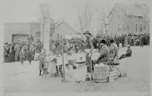 Denver Prints: Townsfolk at Faith Healing Outdoor Event