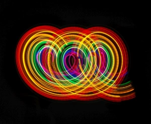 Images Dated 27th August 2013: Traces of colored light