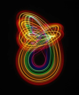 Images Dated 27th August 2013: Traces of colored light