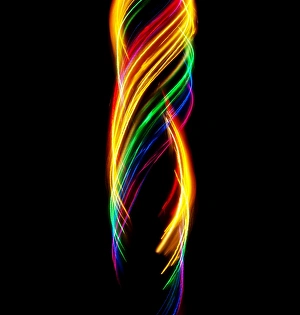 Images Dated 27th August 2013: Traces of colored light
