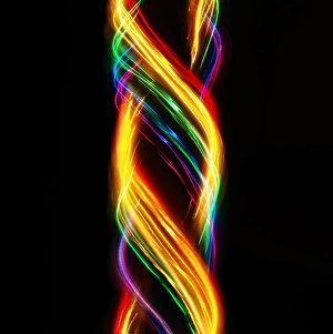 Images Dated 27th August 2013: Traces of colored light