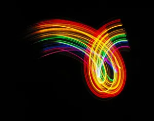 Images Dated 27th August 2013: Traces of colored light