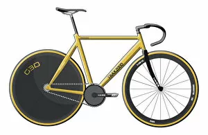 Yellow Gallery: Track cycling bike