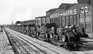 America T Prints: Tractor Train