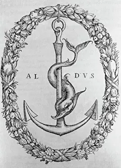 Anchor Prints: Trade Mark For Printer Aldus Manutius