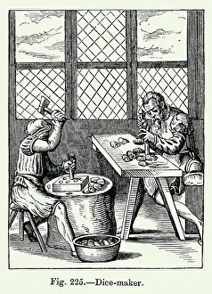 Games Prints: Trades; Dice Maker