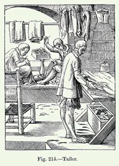 Fabric Prints: Trades; Tailor