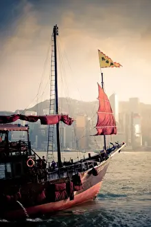 Traditional boat at Victoria bay