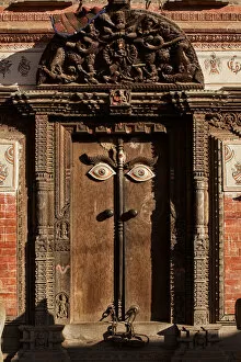 Traditional Newar Door in Bhaktapur