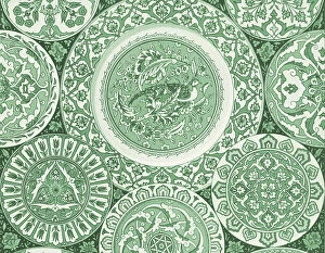 Images Dated 13th June 2011: Traditional Oriental Wallpaper