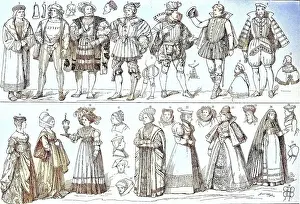 Characteristic Prints: The traditional traditional costume in the 16th century