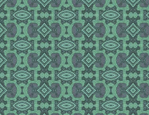Single Flower Collection: Traditional Turquoise Indian Wallpaper