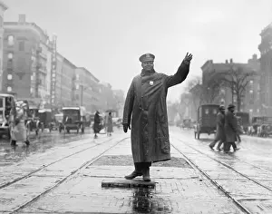 Directing Prints: Traffic Cop Directing Traffic in Harlem