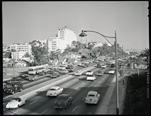 Traffic On The Hollywood Freeway