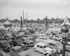 Traffic Jam in Place de la Concorde, Paris