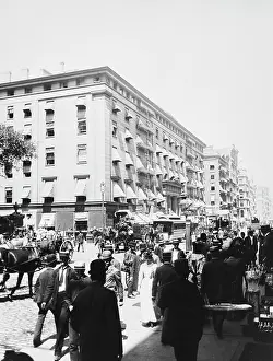 Arc0017636 Prints: Traffic Outside The Astor House