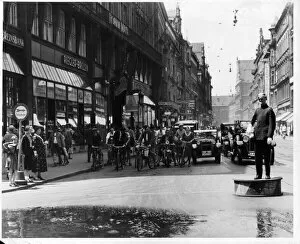 Archive Photo Gallery: Traffic And Policeman On Wilhelm Strasse In Munich, Germany