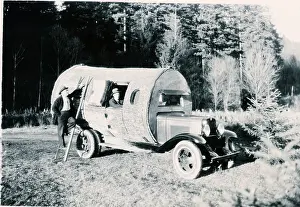 Trailer Prints: Trailer Made from Hollowed Log