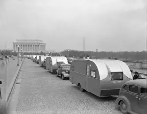 Homelessness Prints: Trailers for Homeless on Street