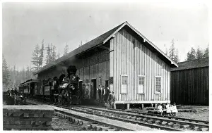 Tacoma Prints: Train Arriving At Depot