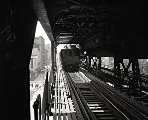 Chinatown Prints: Train Leaving Station