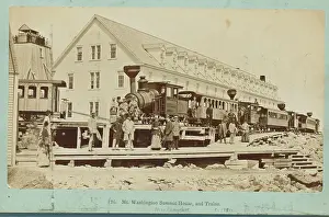 Mount Washington Prints: Train in New Hampshire in 1880s