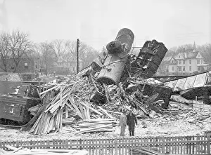 Wreckage Prints: Train Wreck in Illinois