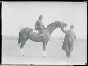 Sheepshead Bay Prints: Trainer with Jockey and Horse