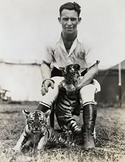 Tiger Prints: Trainer With Tiger Cubs