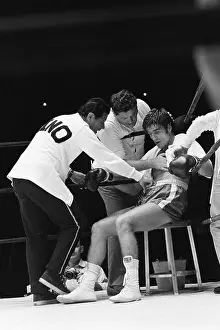 Stool Prints: Trainers Working on Boxer