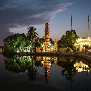 Tran Quoc Pagoda Landscape, Square, Hanoi, Vietnam